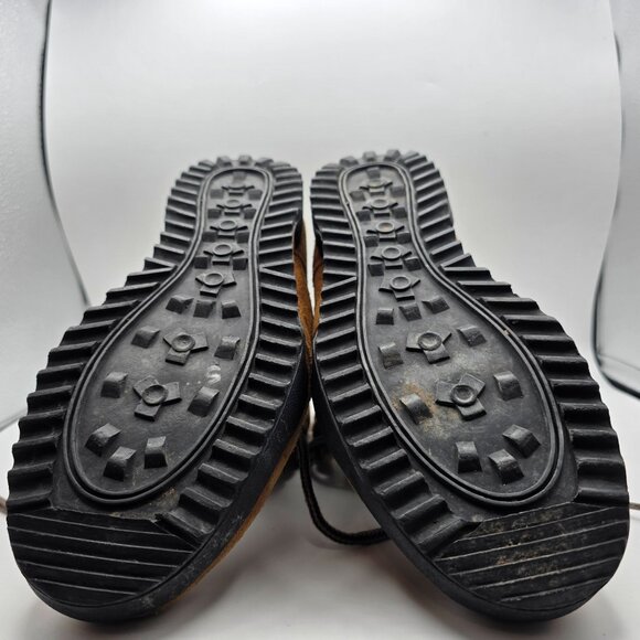 Roffe Shearling-Lined Womens Snow Boots Size 8 Brown Lace Up Winter Footwear - Picture 11 of 13